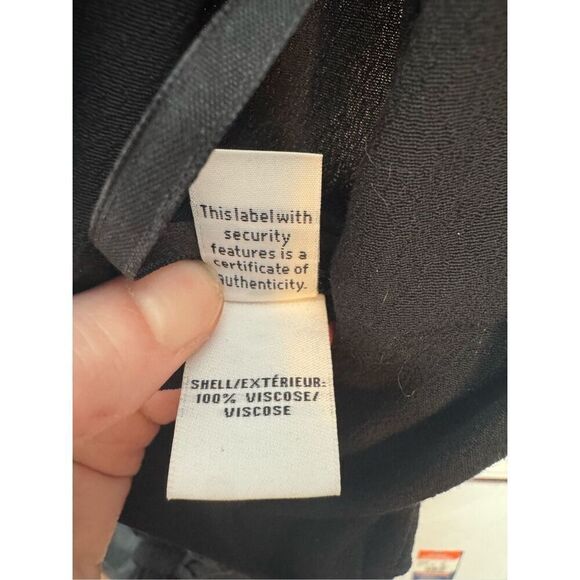 Diane Von Furstenberg Rawena Crossover V-Neck Black Jumpsuit Belted Tie Waist 4 - Picture 11 of 12